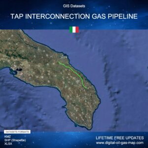 [Product Image] GIS Datasets of TAP Interconnection Gas Pipeline