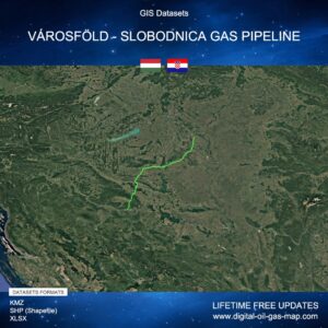 [Product Image] GIS Datasets of Városföld - Slobodnica Gas Pipeline