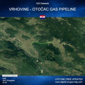 [Product Image] GIS Datasets of Vrhovine - Otočac Gas Pipeline