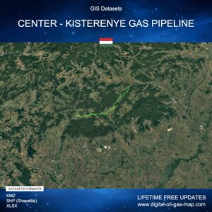 [Product Image] GIS Datasets of Center - Kisterenye Gas Pipeline