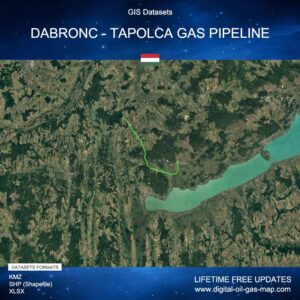 [Product Image] GIS Datasets of Dabronc - Tapolca Gas Pipeline