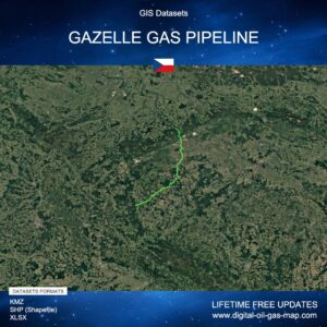 [Product Image] GIS Datasets of Gazelle Gas Pipeline