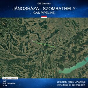 [Product Image] GIS Datasets of Jánosháza - Szombathely Gas Pipeline