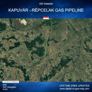[Product Image] GIS Datasets of Kapuvár - Répcelak Gas Pipeline