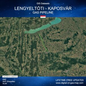 [Product Image] GIS Datasets of Lengyeltóti - Kaposvár Gas Pipeline