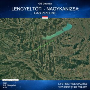 [Product Image] GIS Datasets of Lengyeltóti - Nagykanizsa Gas Pipeline