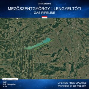 [Product Image] GIS Datasets of Mezőszentgyörgy - Lengyeltóti Gas Pipeline