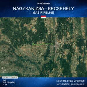 [Product Image] GIS Datasets of Nagykanizsa - Becsehely Gas Pipeline