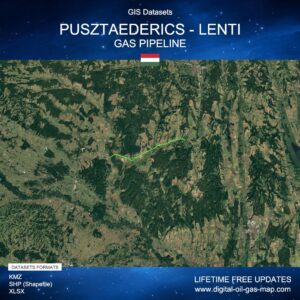 [Product Image] GIS Datasets of Pusztaederics - Lenti Gas Pipeline