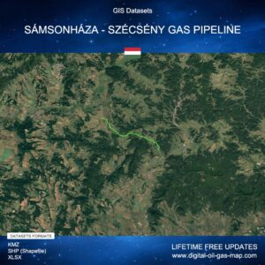 [Product Image] GIS Datasets of Sámsonháza - Szécsény Gas Pipeline