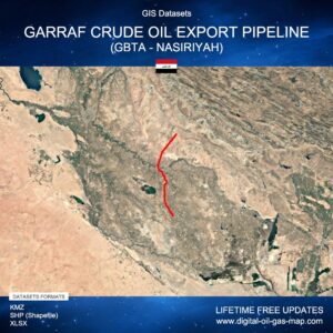 [Product Image] GIS Datasets of Badra Crude Oil Export Pipeline (Badra - Gharraf)