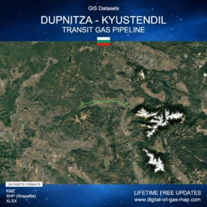 [Product Image] GIS Datasets of Dupnitza - Kyustendil Transit Gas Pipeline