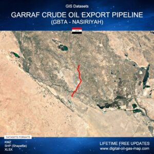 [Product Image] GIS Datasets of Garraf Crude Oil Export Pipeline (GBTA - Nasiriyah)