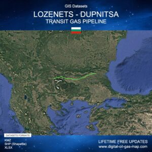[Product Image] GIS Datasets of Lozenets - Dupnitsa Transit Gas Pipeline