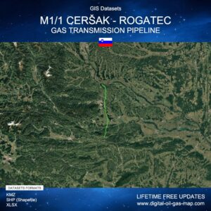 [Product Image] GIS Datasets of M1_1 Ceršak - Rogatec Gas Transmission Pipeline