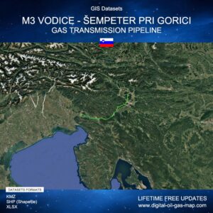 [Product Image] GIS Datasets of M3 Vodice - Šempeter pri Gorici Gas Transmission Pipeline