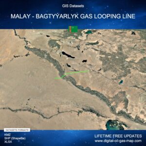 [Product Image] GIS Datasets of Malay - Bagtyýarlyk Gas Looping Line