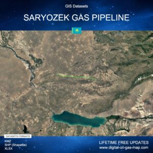 [Product Image] GIS Datasets of Saryozek Gas Pipeline