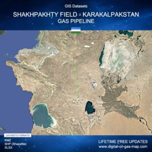 [Product Image] GIS Datasets of Shakhpakhty Field - Karakalpakstan Gas Pipeline