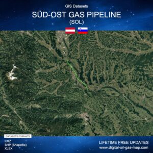 [Product Image] GIS Datasets of Süd-Ost Gas Pipeline (SOL)