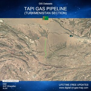 [Product Image] GIS Datasets of TAPI Gas Pipeline (Turkmenistan Section)